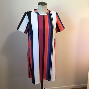 Zara Stripped Short Sleeve T-Shirt Dress